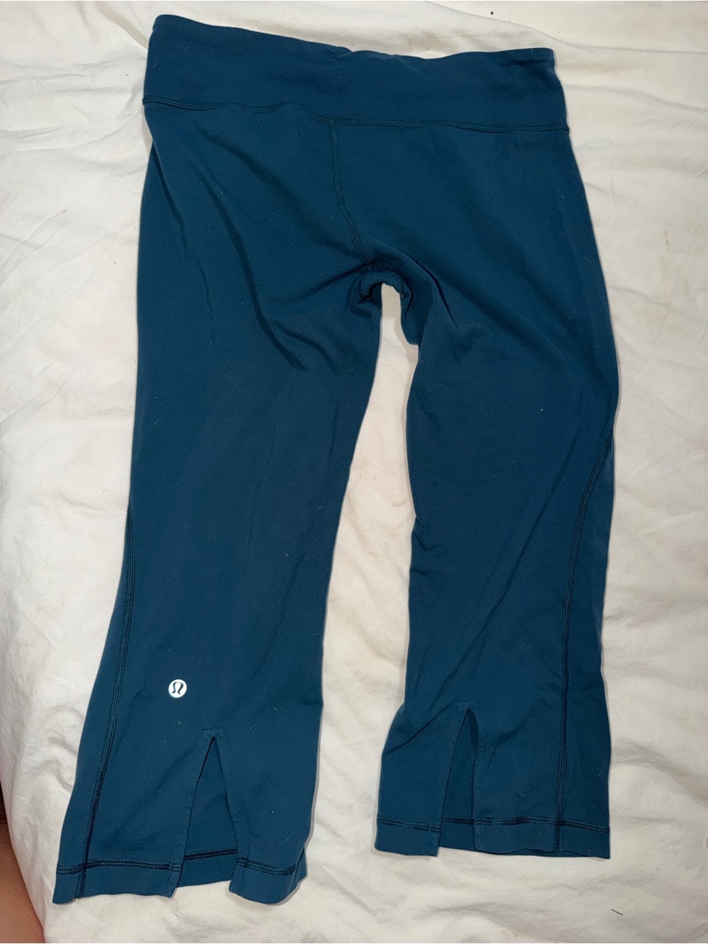 lululemon athletica Teal Cropped Athletic Leggings